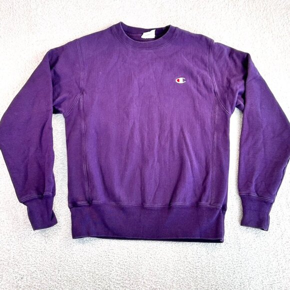 Champion Sweaters - Champion Reverse Weave Crew Neck Sweatshirt Sz Small Purple Unisex Comfy Casual